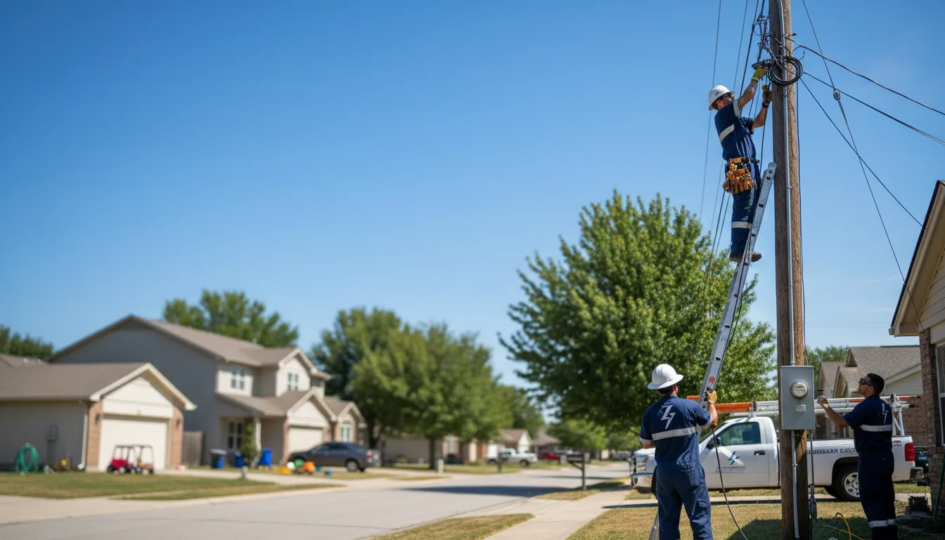 Residential electrician providing installation services in Garvin, OK